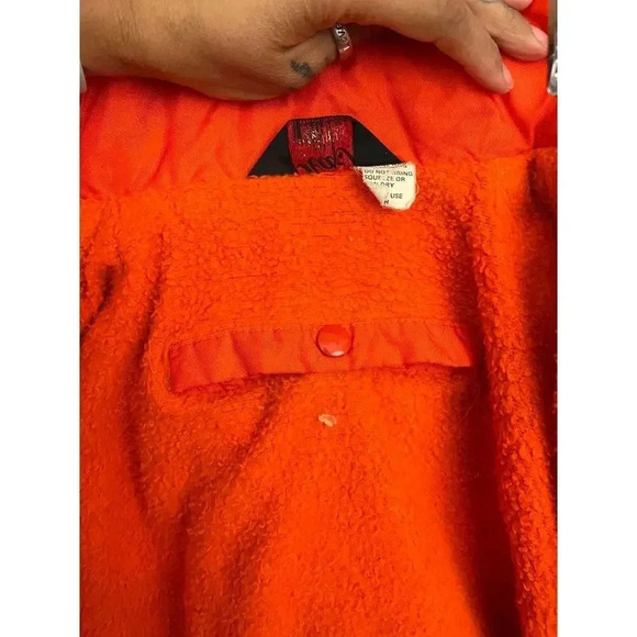 VTG Bright Orange Buckeye Rescue Medical Tech Jacket 44L 45 Made in USA Pla-Jac - Picture 13 of 14